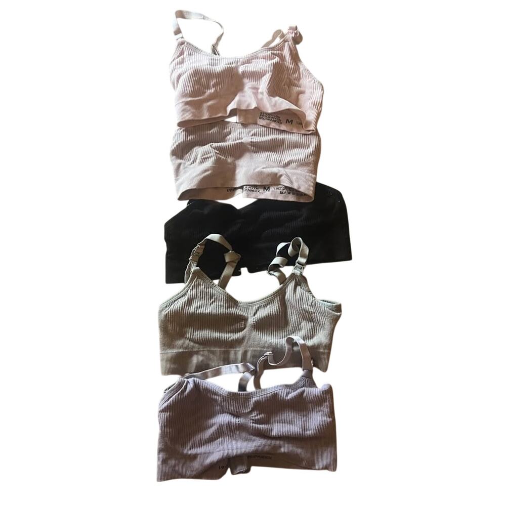 Nursing Sleep Bra Bundle Lot of 8 Size Medium Maternity - Picture 4 of 5